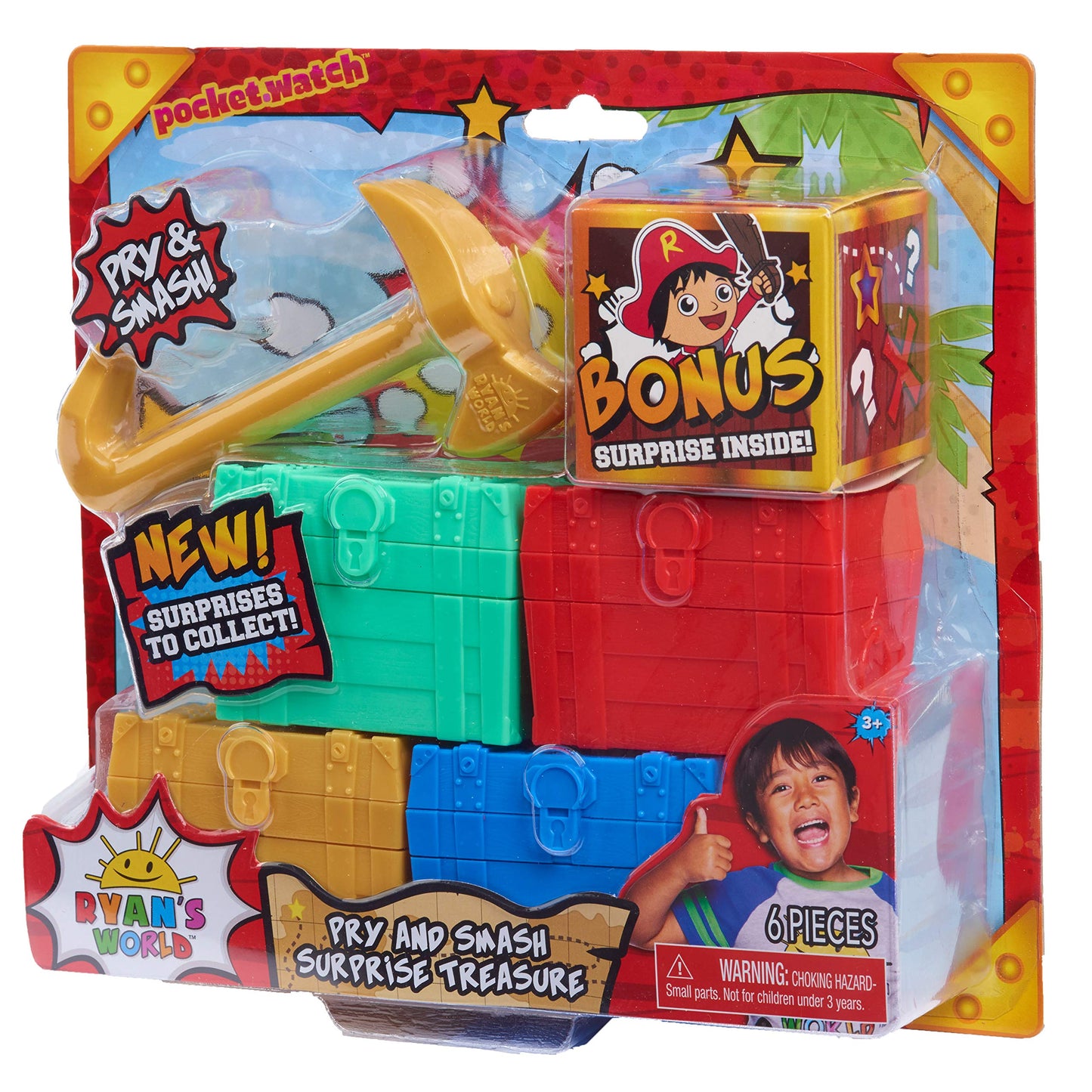 Ryan’s World Ryan’s World Pry and Smash Surprise Treasure, 5-Surprises Inside