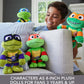 Mattel Teenage Mutant Ninja Turtles: Mutant Mayhem Leonardo Plush Toy, 8 Inch Blue Masked Soft Doll of TMNT Movie Character Leader Leo