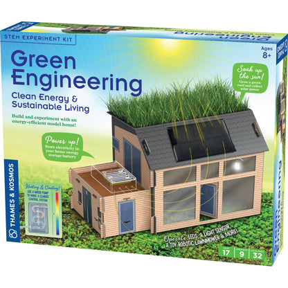 Thames & Kosmos Green Engineering STEM Kit | Build & Experiment with an Energy-Efficient Model Home, Explore Clean Energy, Sustainable Living