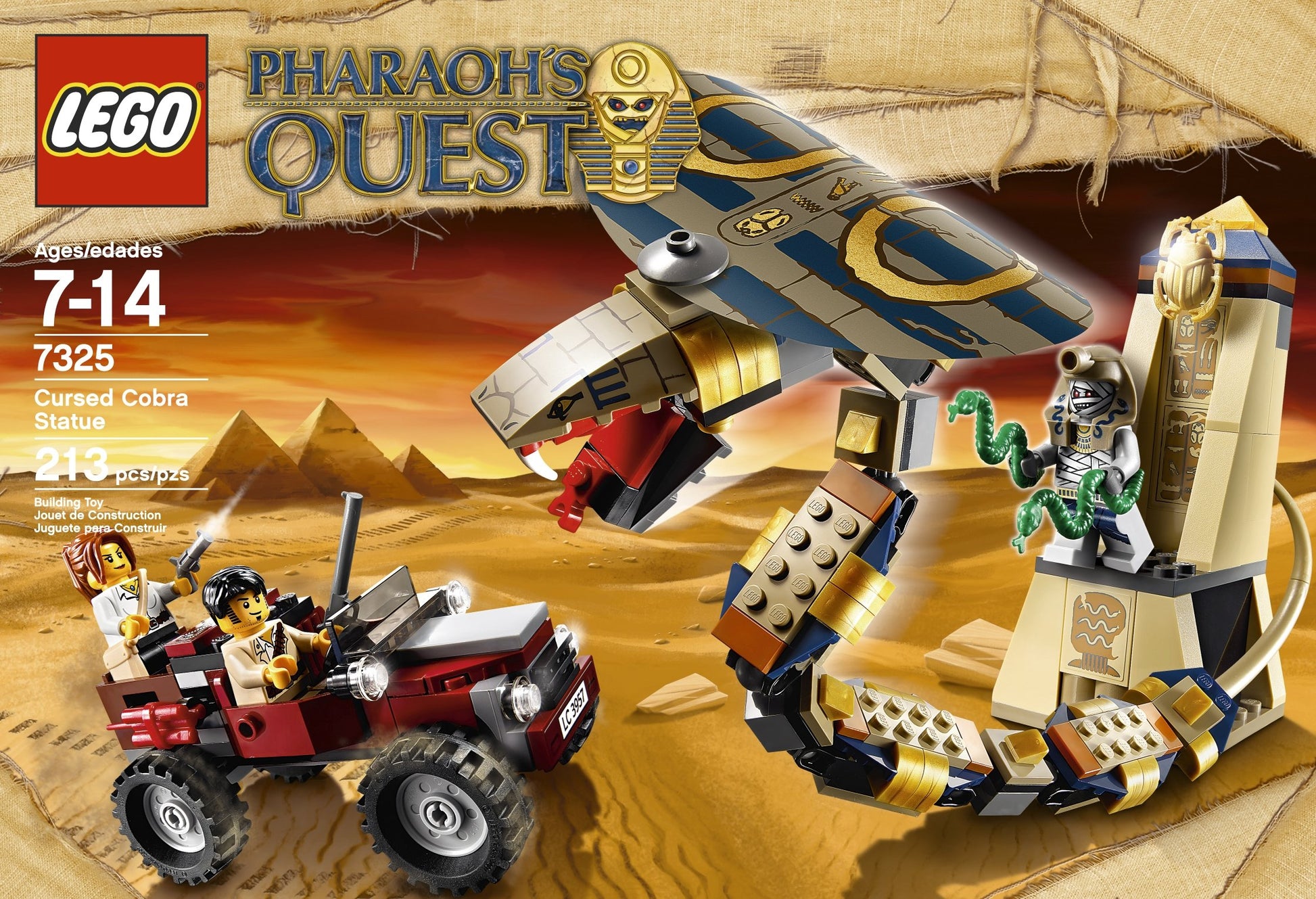 LEGO Pharaoh's Quest Cursed Cobra Statue 7325