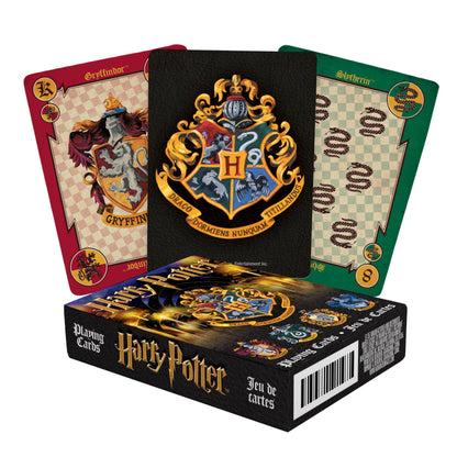 Aquarius Harry Potter Crests Playing Cards - Officially Licensed Card Deck for Kids, Teens & Adults Ages 6+, Poker Size, 1+ Players - Gift for Fans