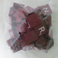 Maroon Wood Letter Tiles Set 100 Tiles ~ Game Replacement, Scrapbooking, Crafts, Messages, Etc.
