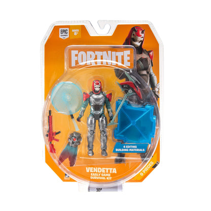 Jazwares FORTNITE Early Game Survival Kit 1 Figure Pack, Vendetta