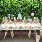 YARA Woodland Plastic Tablecloth For Baby Shower Decorations & Birthday Girl Boy |Safari Enchanted Forest Animals Decor |Neutral Gender Table