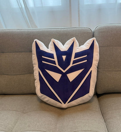 Symbiote Studios Transformers - Decepticon Logo Plush Cushion - Officially Licensed Product, Soft and Cuddly Collectible for Fans and Collectors