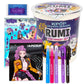 Kpop Demon Hunters™ Rumi Stationery Set with Mini Notebook, Gel Pens, Markers, Eraser, Bonus Kpop Stickers & Cute Storage, Official K Pop Demon