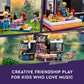 LEGO Friends Pop Star Music Tour Bus Play Together Toy, Social-Emotional Musical Toy with 4 Mini-Doll Characters, Toy Truck Building Kit, Music Gift