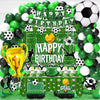 jenlion Soccer Birthday Party Decorations, 120Pcs Kit with Tablecloth, Backdrop Banner, Cake Topper, Balloons, Centerpieces & More for Boy