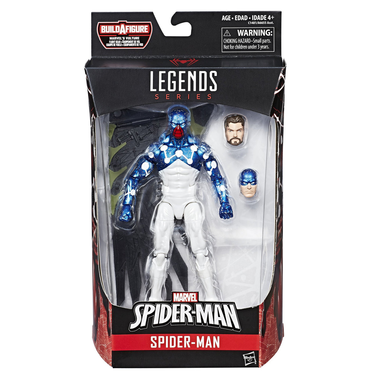 Marvel Legends Spider-Man Cosmic Spider Man Action Figure (Build Vulture's Flight Gear), 6 Inches