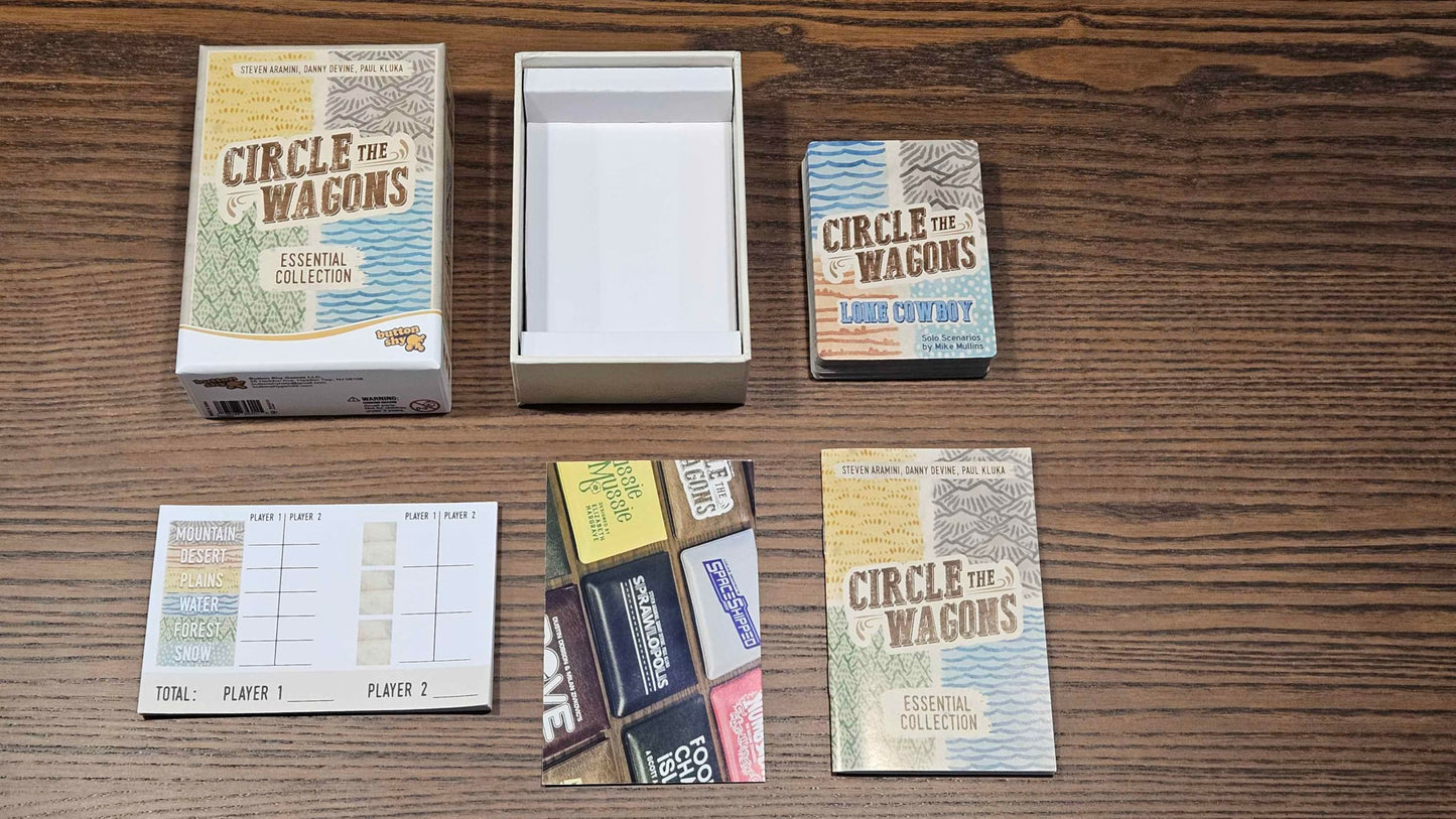 Circle the Wagons A Big Box Compilation of Circle the Wagons and expansions, for 1 to 2 Players and Ages 8+