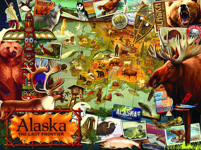 SUNSOUT INC - Alaska, the Final Frontier - 1000 pc Jigsaw Puzzle by Artist: Kate Ward Thacker - Finished Size 20" x 27" - MPN# 70016