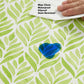 Newbridge Green Tropical Leaf Vinyl Tablecloth, 52 x 70 Inch Rectangle