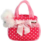 Aurora® Fashionable Fancy Pals™ Fancy Pink Polka Dot™ Stuffed Animal - Plush with Stylish Purse for Dress Up Fun - Perfect for Kids 3+ Years