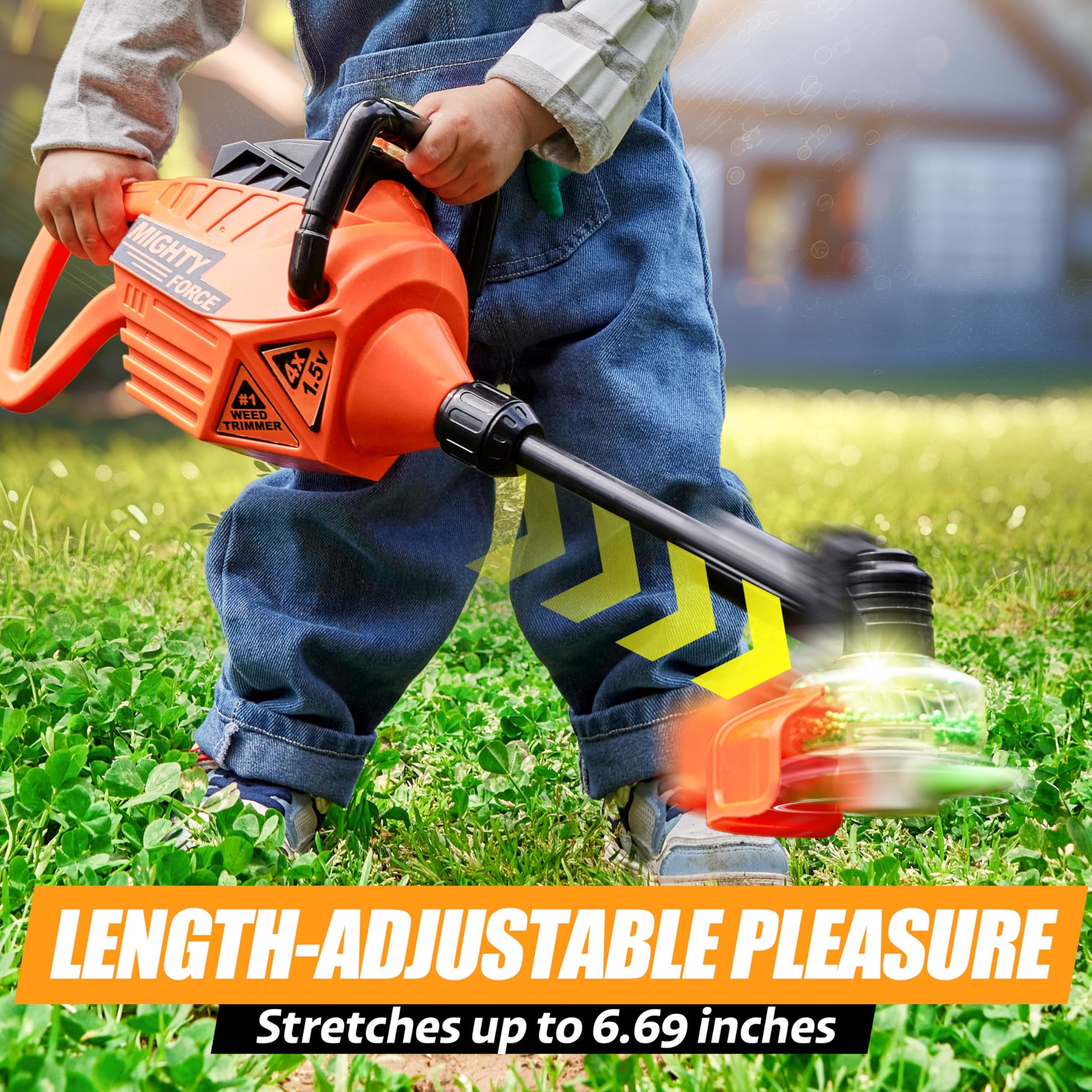 Kids Weed Trimmer: Electronic Modern Play Tool Designed for Little Hands Gardening Toy with Lights and Sounds, Birthday Party Favors, Birthday Gifts