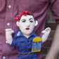The Unemployed Philosophers Guild Rosie The Riveter Little Thinker - 12" Soft Stuffed Plush Doll