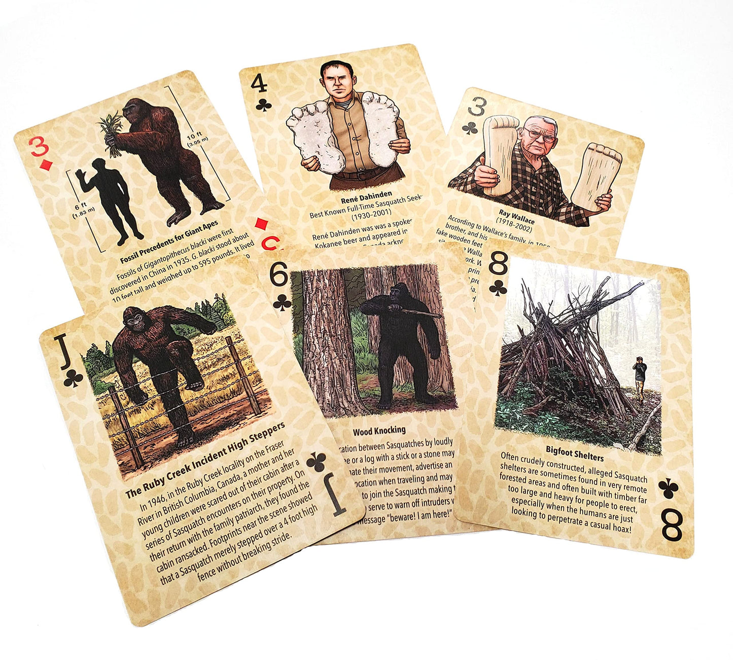 Paradise Cay Publications, Inc. Squatch METALWORKS Bigfoot Playing Cards - Standard 52 Card Deck - Unique and Fun Playing Cards with Illustrations