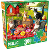 300 Piece Puzzles for Adults - Jigsaw Puzzles for Kids Seniors - Picnic Kittens and Donut