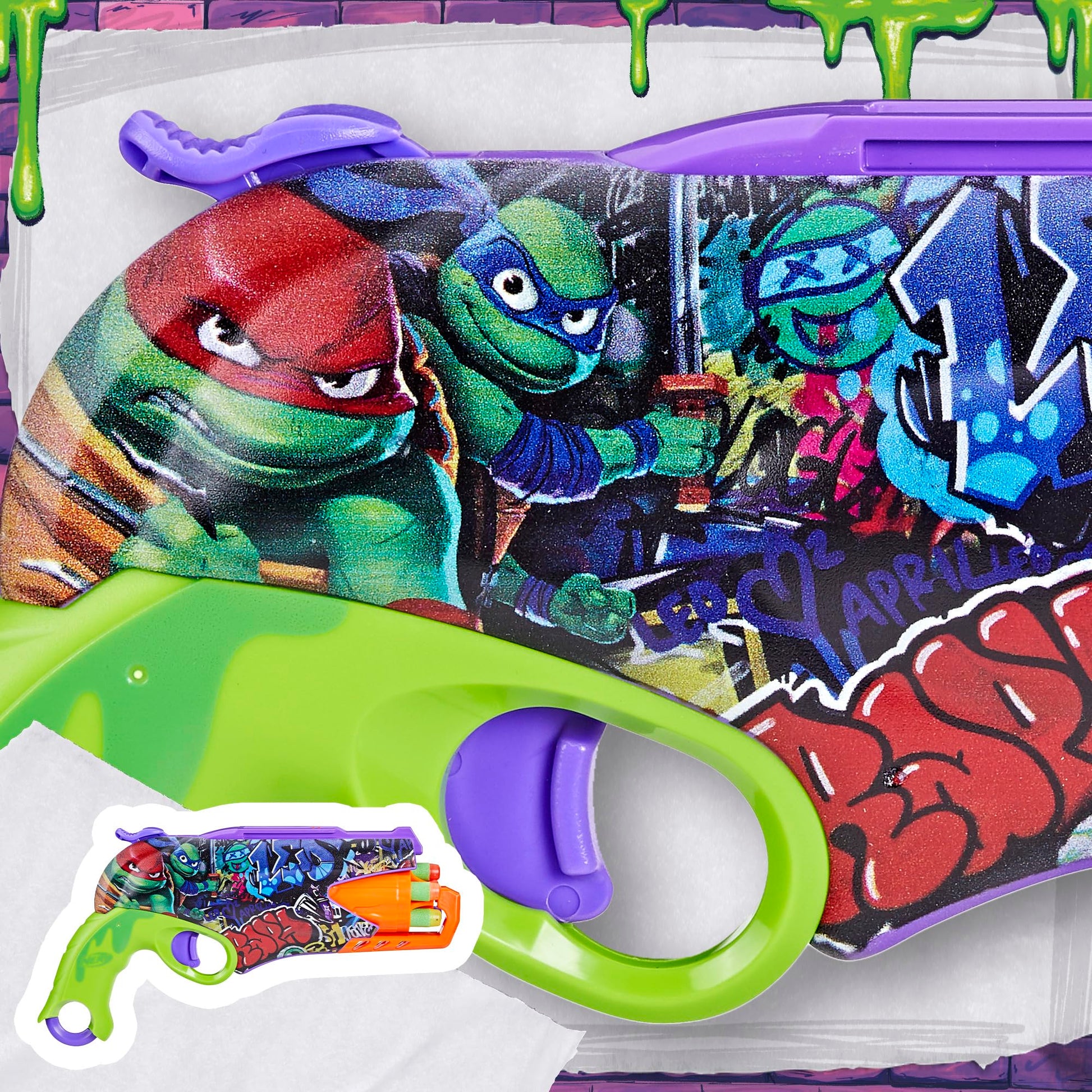 Nerf Teenage Mutant Ninja Turtles Blaster, 10 Elite Darts, Toy Foam Blasters, Ages 8 and Up
