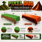 Pixel Field & Lava Duo Table Covers (Pack of 2) - XL 54"x108" - Immersive Biomes Birthday Party Decorations, Gamer Party Tablecloth, Pixel Themed