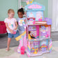 KidKraft 20242 Wooden Doll House Candy Castle Toy Set with Unicorn Llama Figure and Ice Cone Lift for Dolls, Toy for Children from 3 Years