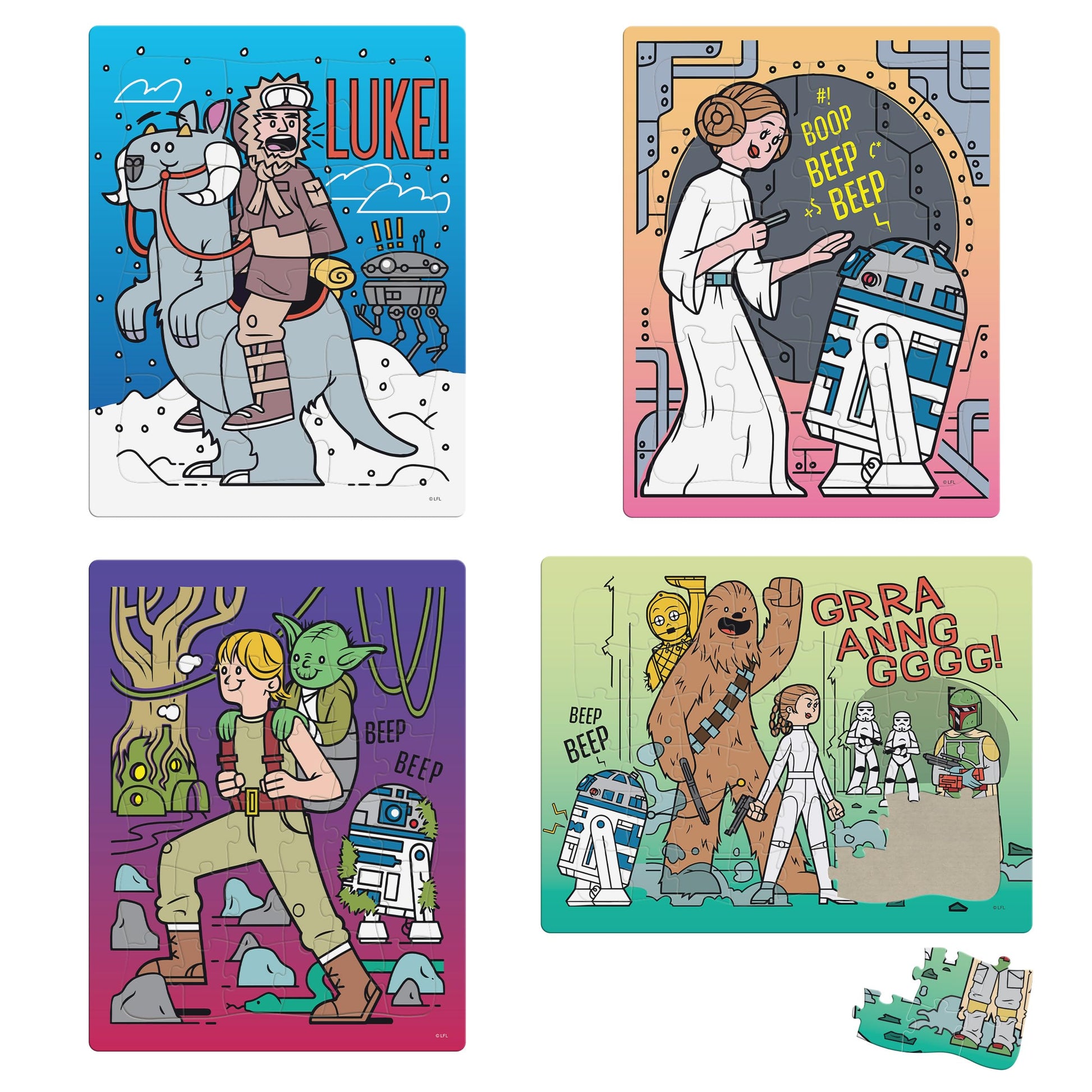 Buffalo Games - Star Wars™ - 4 Pack, 12-48 Piece Puzzles for Kids Ages 4+