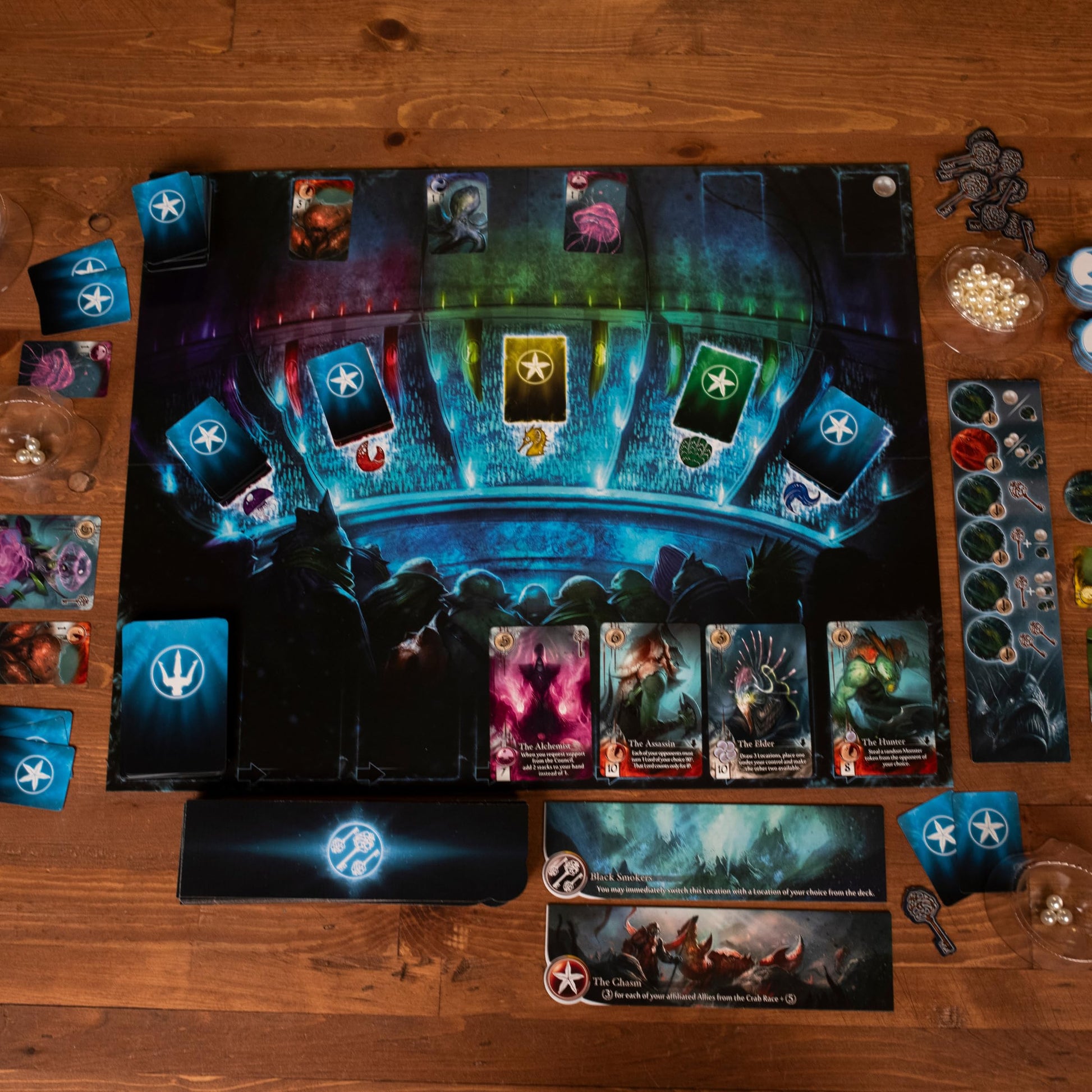 Abyss Board Game - Control Ocean Kingdoms in an Underwater Development Strategy Game, Adventure Game for Kids & Adults, Ages 14+, 2-4 Players, 30-60