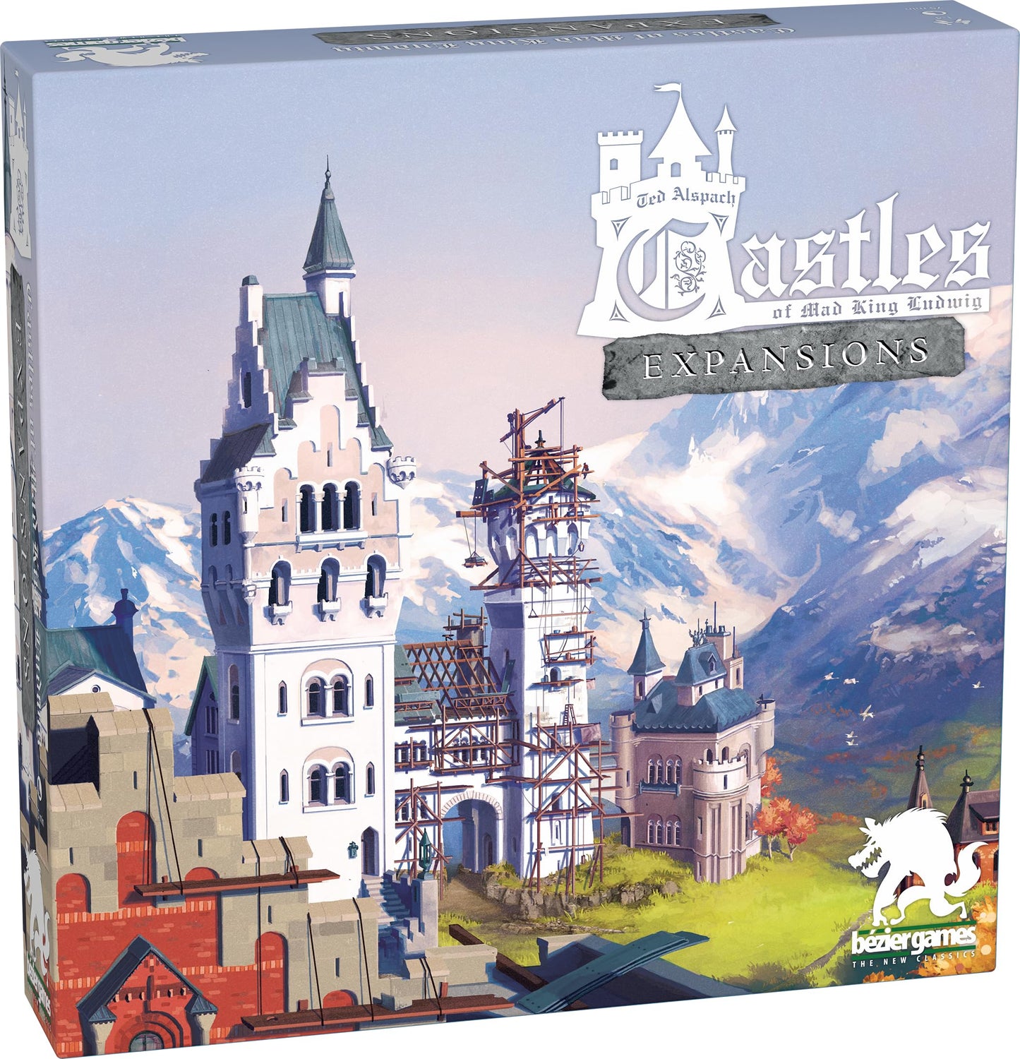 Castles of Mad King Ludwig Expansions - Massive Modular Add-On with Renovations, Secret Passages, Moats, Towers, Royal Decrees, Swan Tokens & 5th