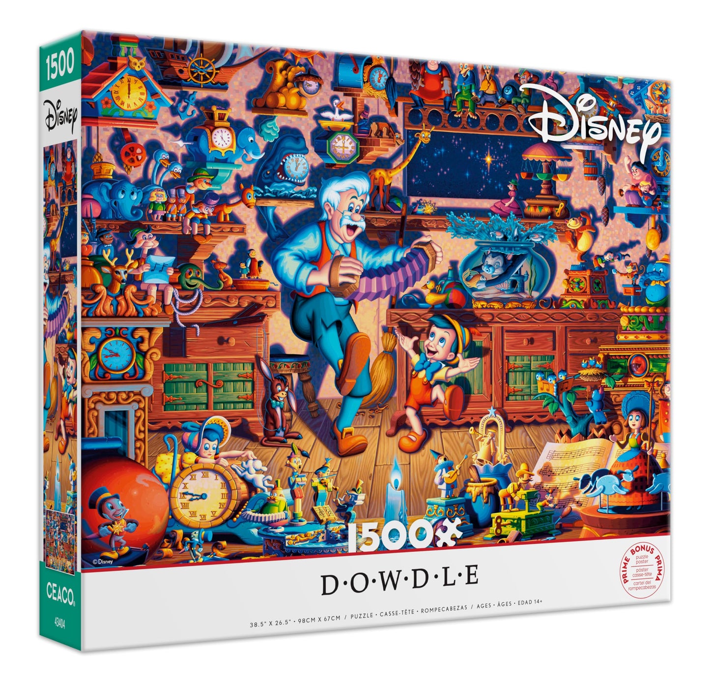 Ceaco - Eric Dowdle Pinocchio - 1500 Piece Jigsaw Puzzle for Adults