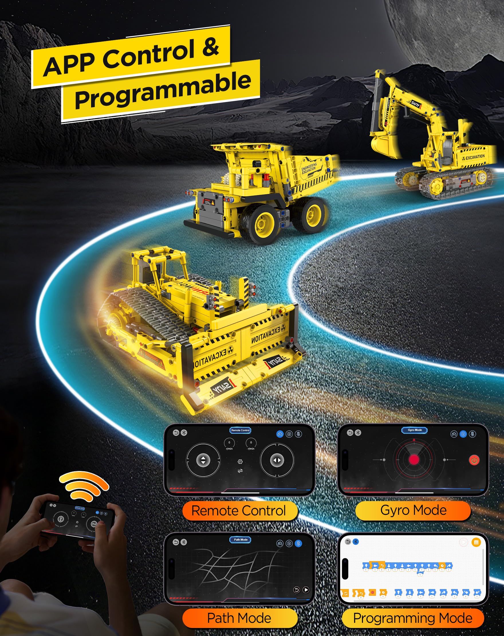 okk STEM Robot Toys for Kids 8-12, 5-in-1 RC Programmable Building Toy Kit