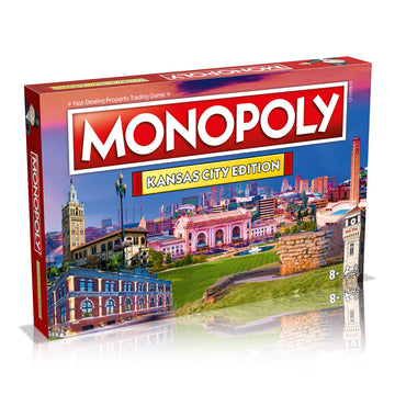 Monopoly Board Game Kansas City Edition: 2-6 Players Family Board Games for Kids and Adults, Board Games for Kids 8 and up, for Kids and Adults, Ideal