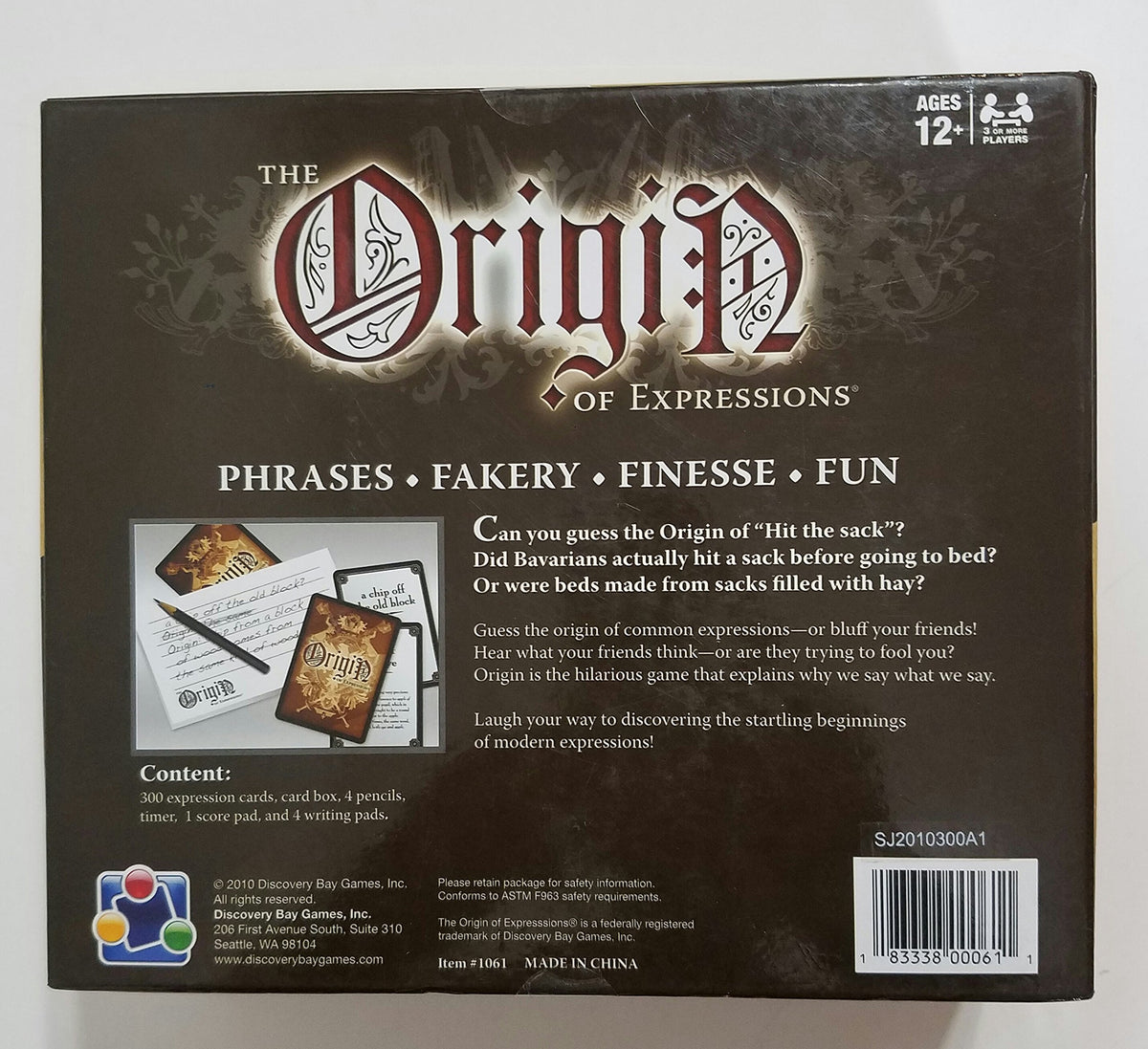 Discovery Bay Games The Origin of Expressions