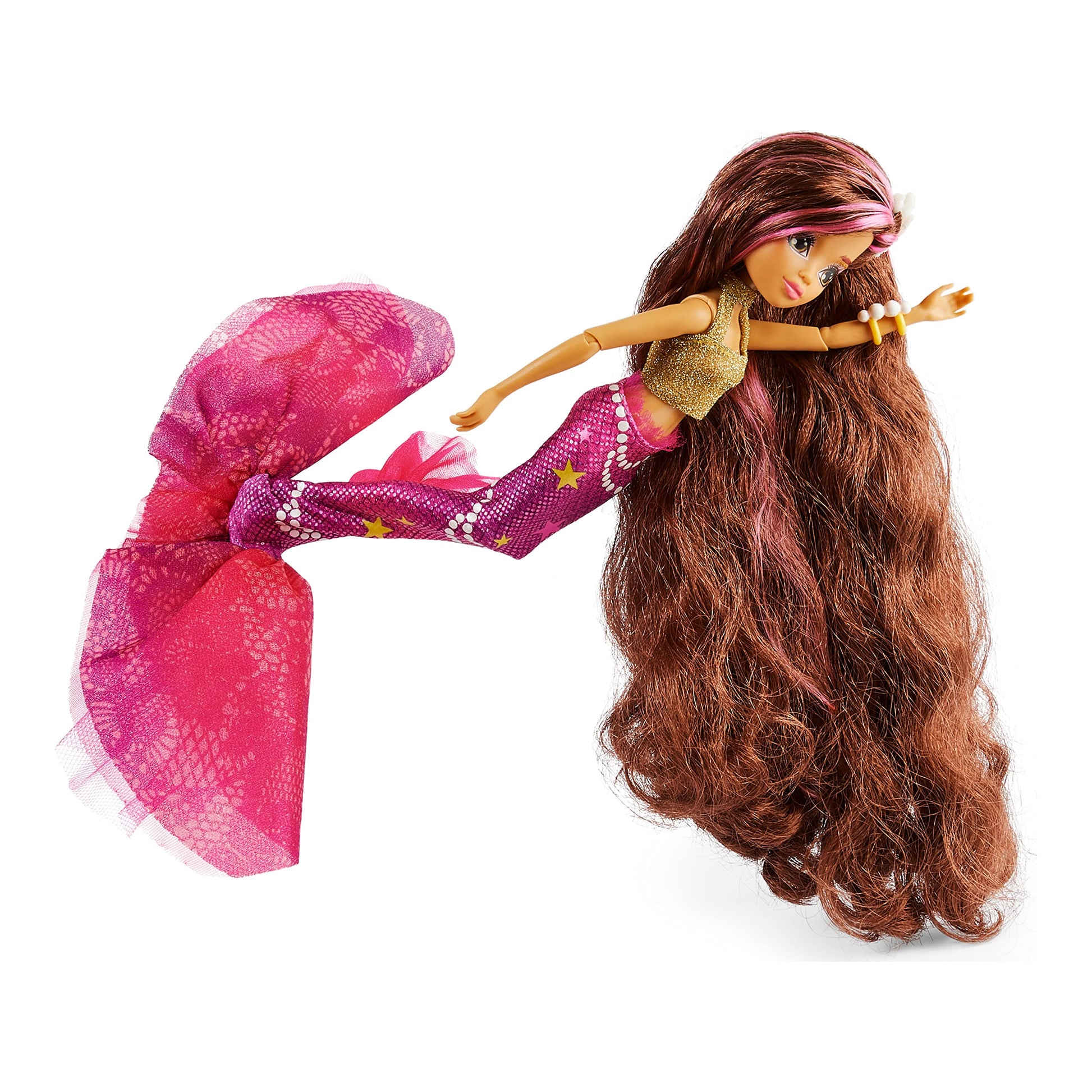 MERMAID HIGH, Searra Deluxe Mermaid Doll & Accessories with Removable Tail, Doll Clothes and Fashion Accessories, Kids Toys for Girls Ages 4 and up