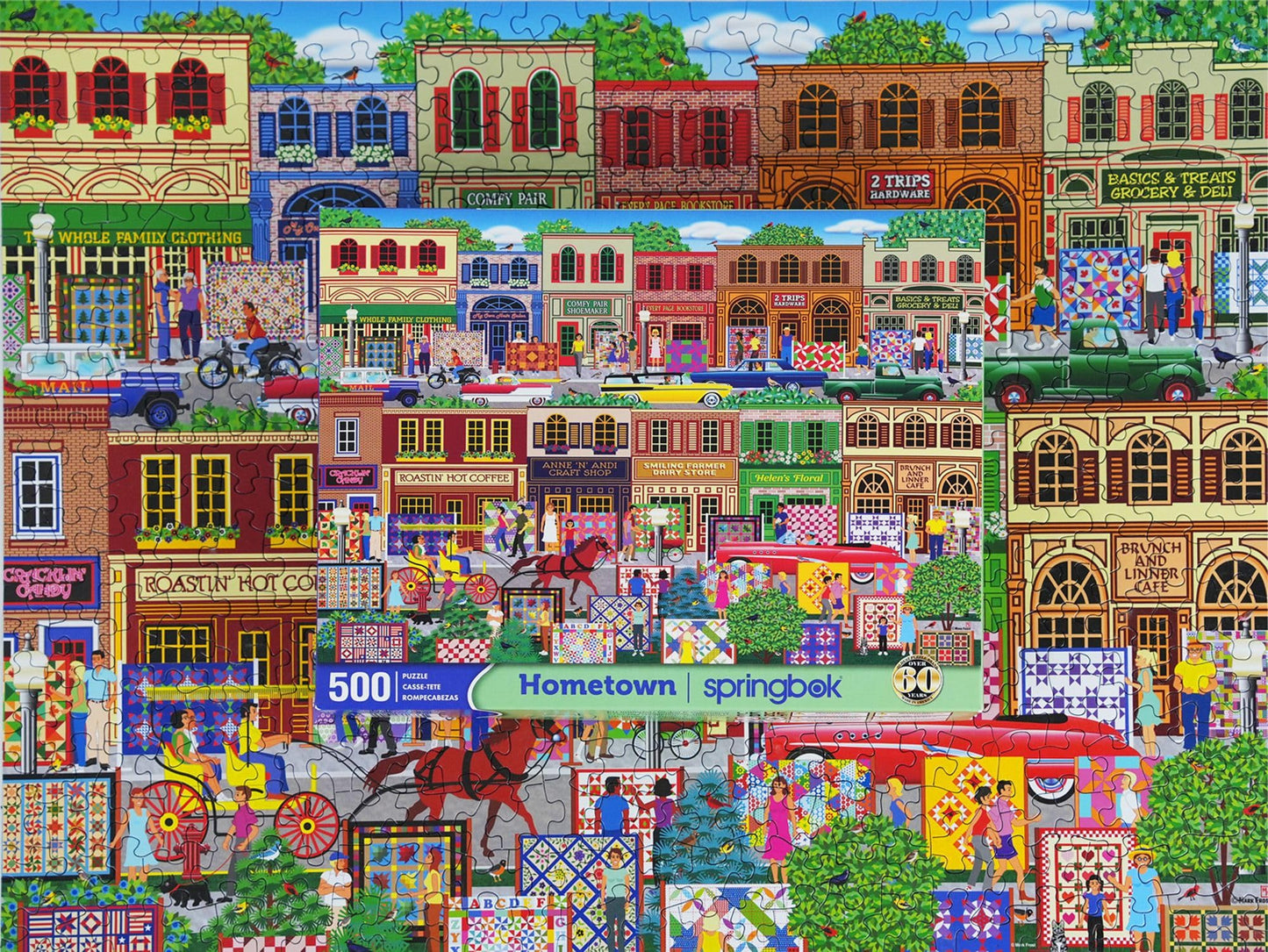 Springbok Hometown 500 Piece Jigsaw Puzzle for Adults