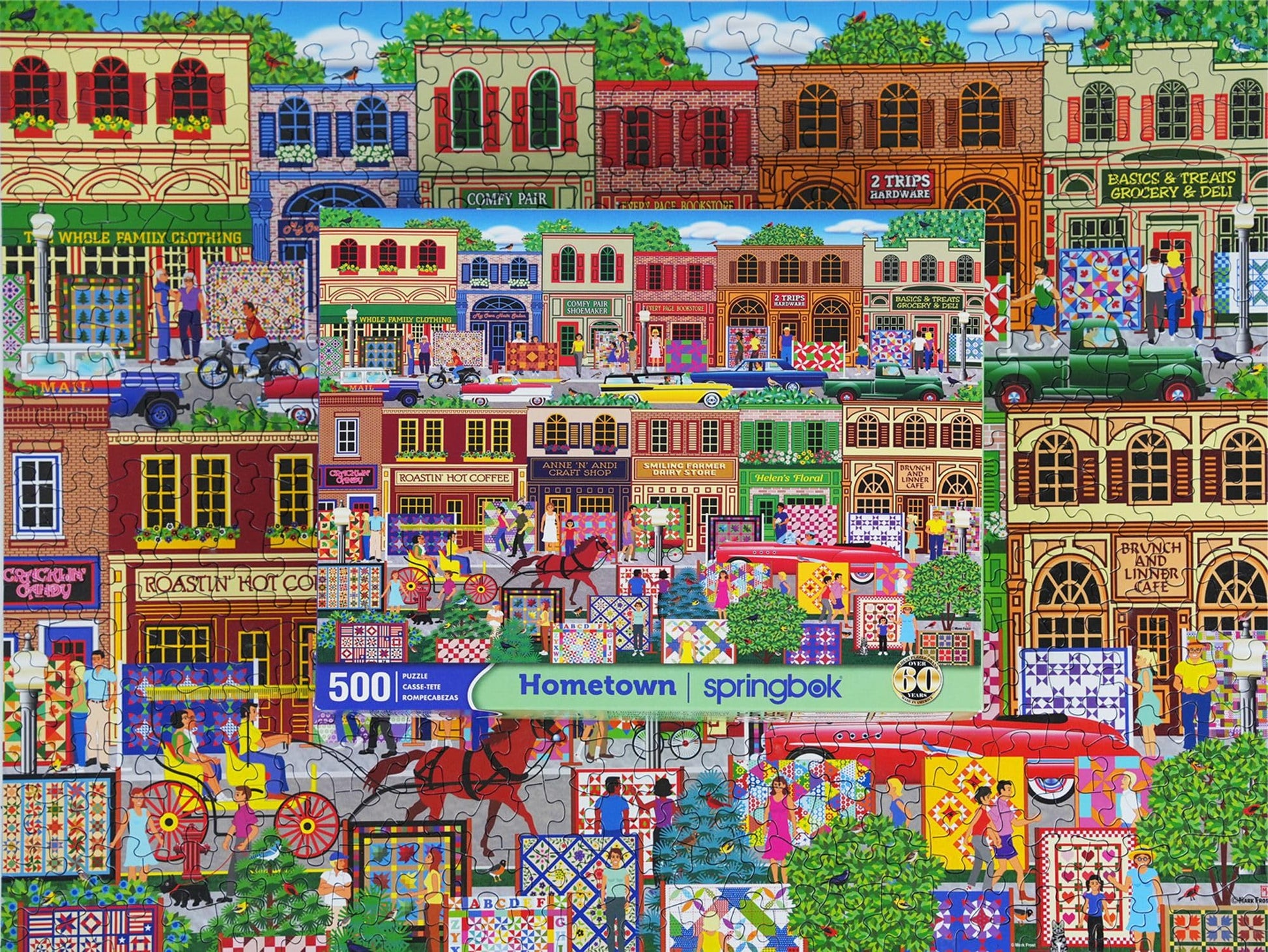 Springbok Hometown 500 Piece Jigsaw Puzzle for Adults