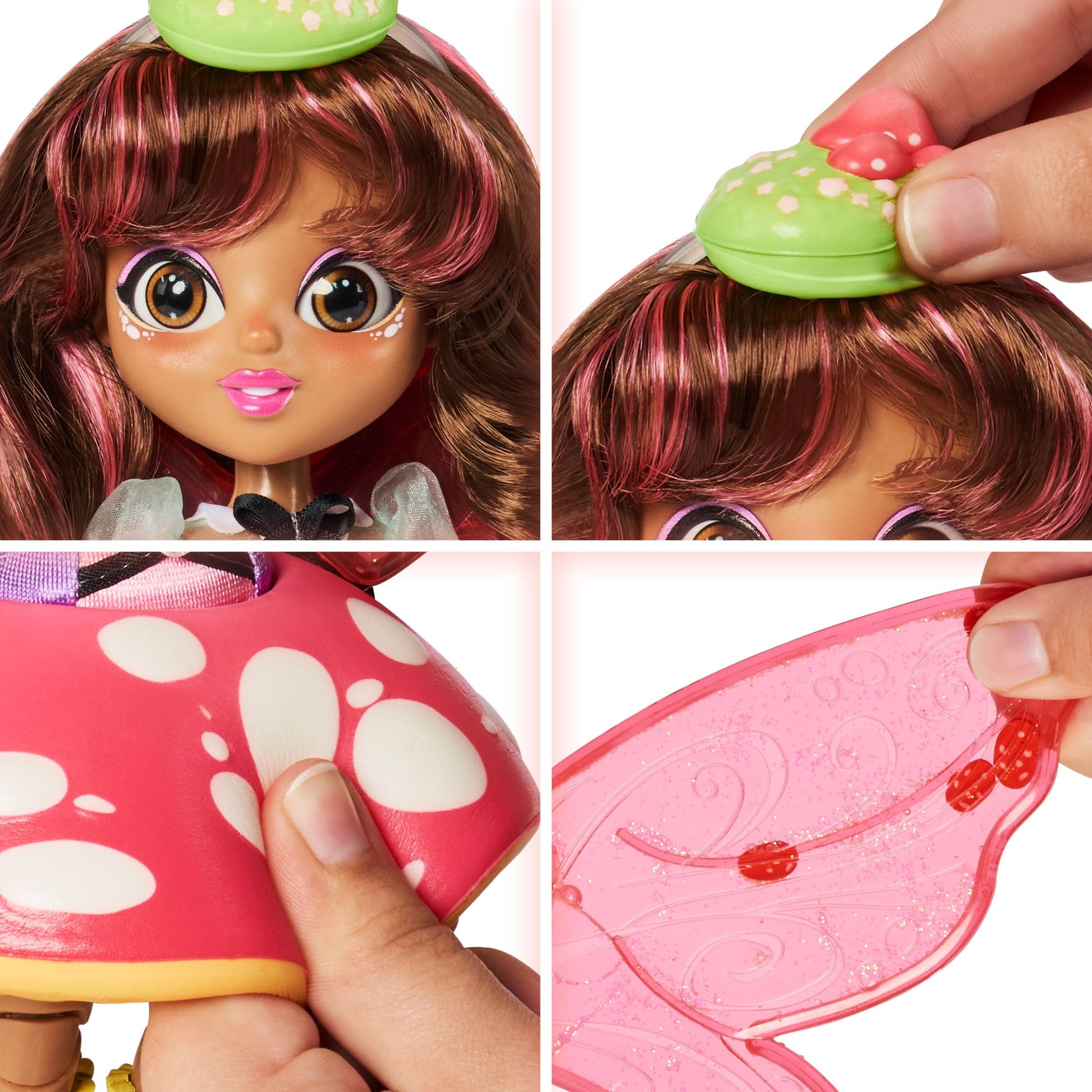 Sunny Days Entertainment Fidgie Friends Fairie Garden, Butterfly-Winged Fashion Doll with Fidget Features