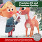Aquarius Rudolph the Red Nosed Reindeer 1000 Piece Glitter Jigsaw Puzzle for Adults and Teens - 20"x28" Christmas Collectible Gift