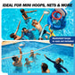 Botabee Official Size Pool Basketball - 9.4" Diameter, Size 7 Waterproof Basket Ball - Textured Grip for in-Water or Outdoor Play - Compatible