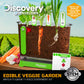 Discovery™ Edible Veggie Garden Watch-It-Grow Kit - DIY STEM Activity for Kids | Grow Carrots, Radishes & Onions| 11-Piece Science Kit with Seeds