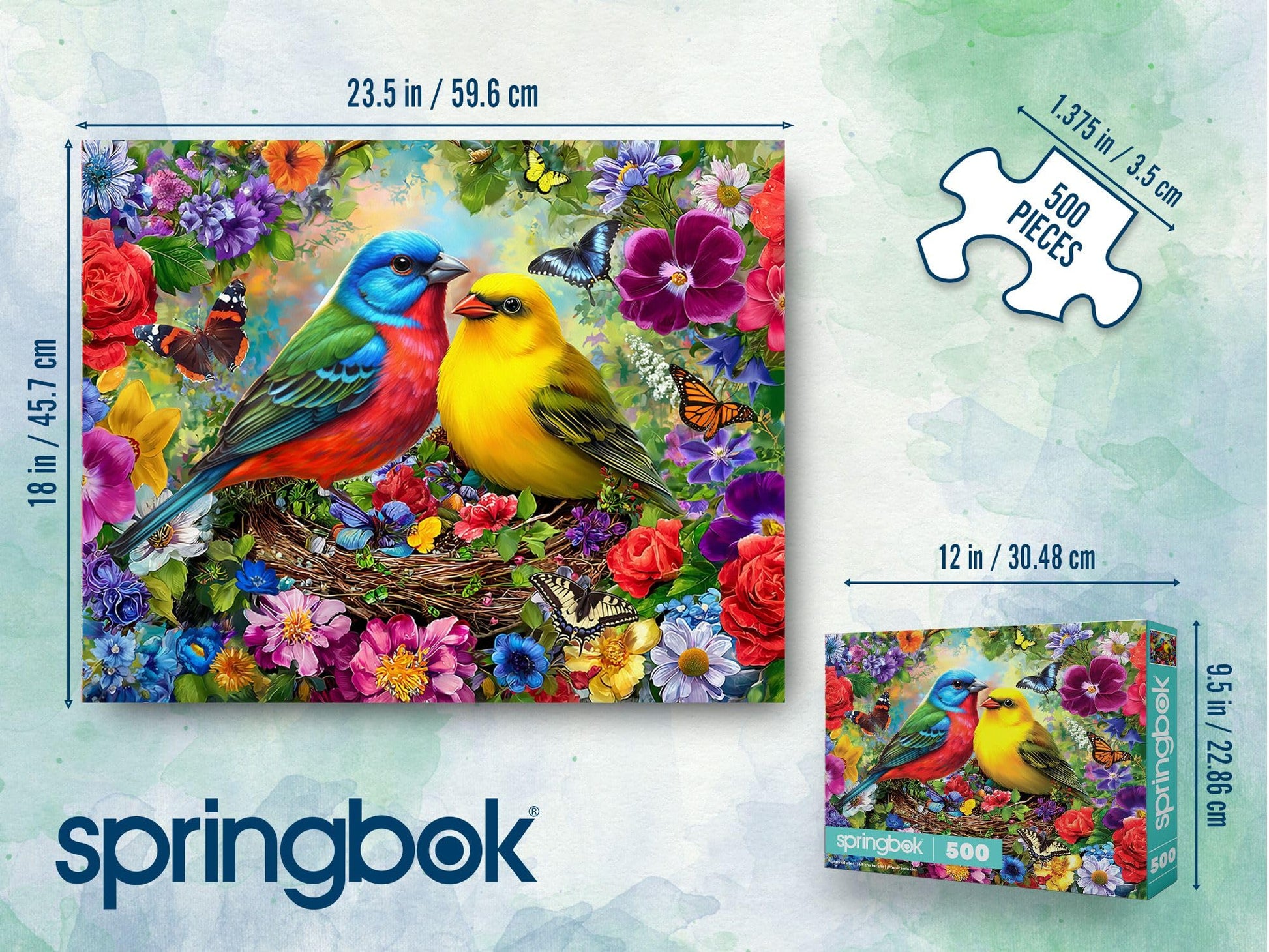 Springbok Spring Birds Serenade 500 Piece Jigsaw Puzzle for Adults