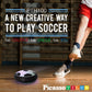 PicassoTiles Hoverball Air Hockey Soccer Floating Disc with LED Light Airlift Power Soft Bumper Indoor Gliding Toy Battery Operated Movement Training