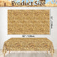 4Pcs Straw Tablecovers, Westtern Theme Birthday Tablecloths Plastic Farm Hay Table Cloths for Cowboy Western Party Supplies Farm, Hawaiian Luau, Hay