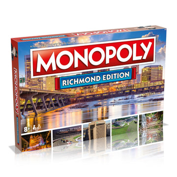 Monopoly Board Game Richmond Edition: 2-6 Players Family Board Games for Kids and Adults, Board Games for Kids 8 and up, for Kids and Adults, Ideal