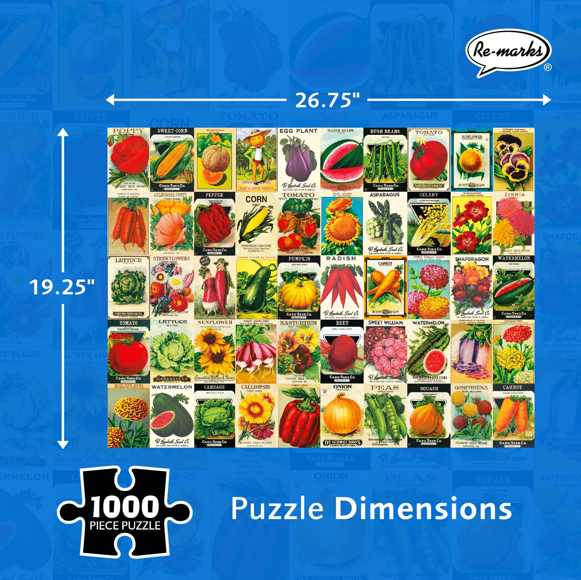 Re-marks - Heirloom Seeds 1,000-Piece Jigsaw Puzzle