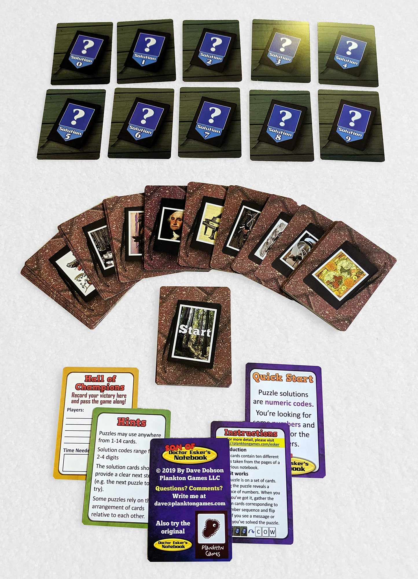 Plankton Games Son of Doctor Esker's Notebook, a Puzzle Card Game in The Style of Escape Rooms