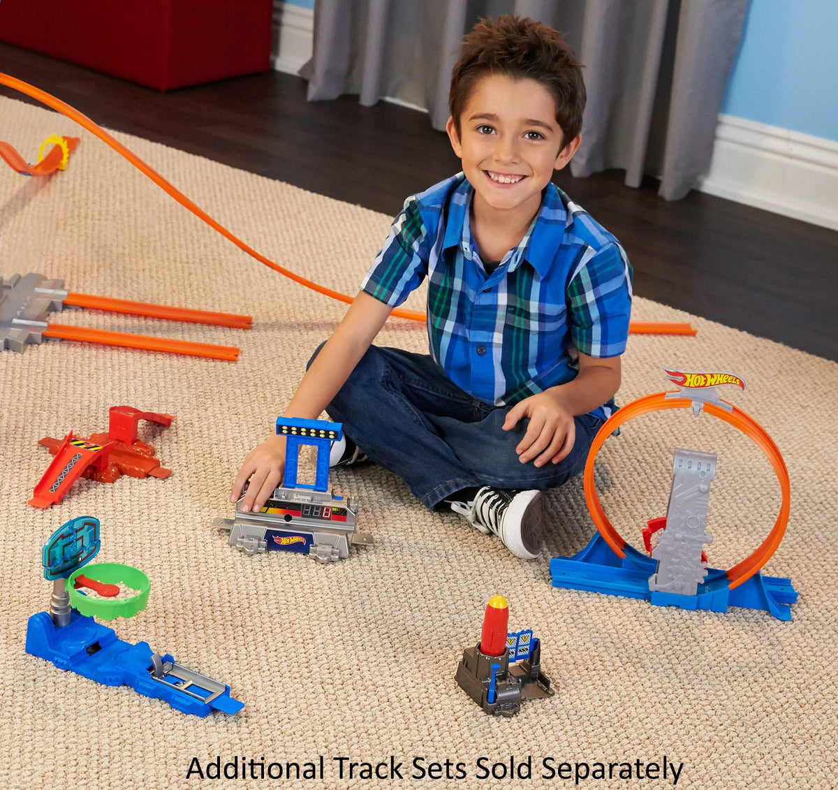 Hot Wheels Track Builder Deluxe Quick Kick Loop Stunt Set