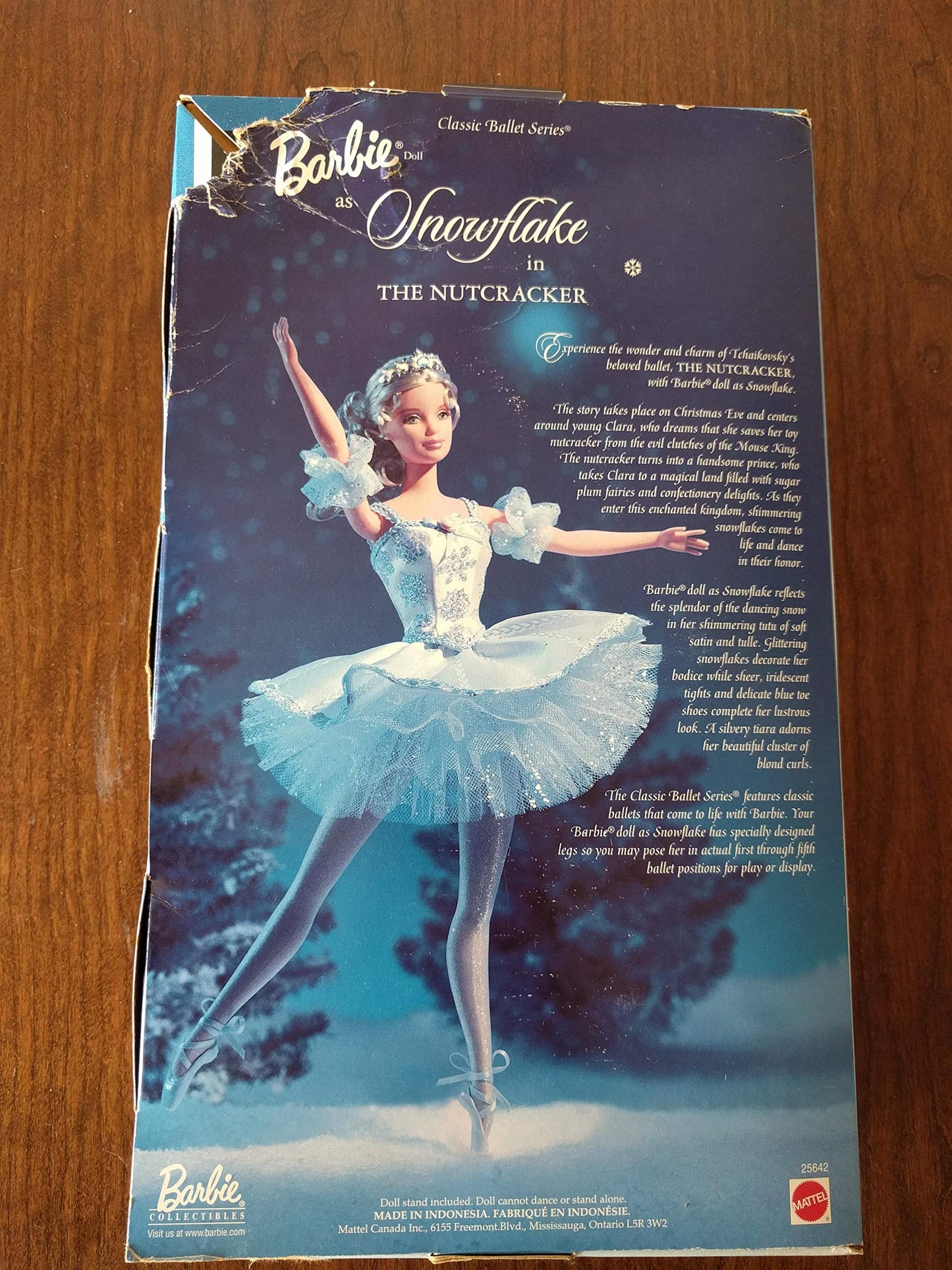 The Nutcracker BARBIE DOLL as SNOWFLAKE Classic BALLET Series COLLECTOR EDITION (1999)