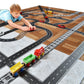 PlayTape Road Tape Curves for Toy Cars - Sticks to Flat Surfaces; No Residue; 1 Roll of 36 Curves, 2 in. Wide