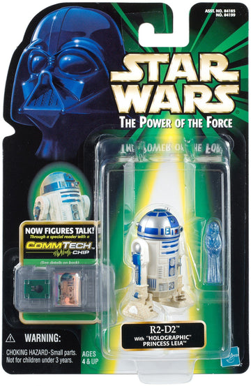 Star Wars: Power of the Force CommTech R2-D2 with Holographic Princess Leia Action Figure