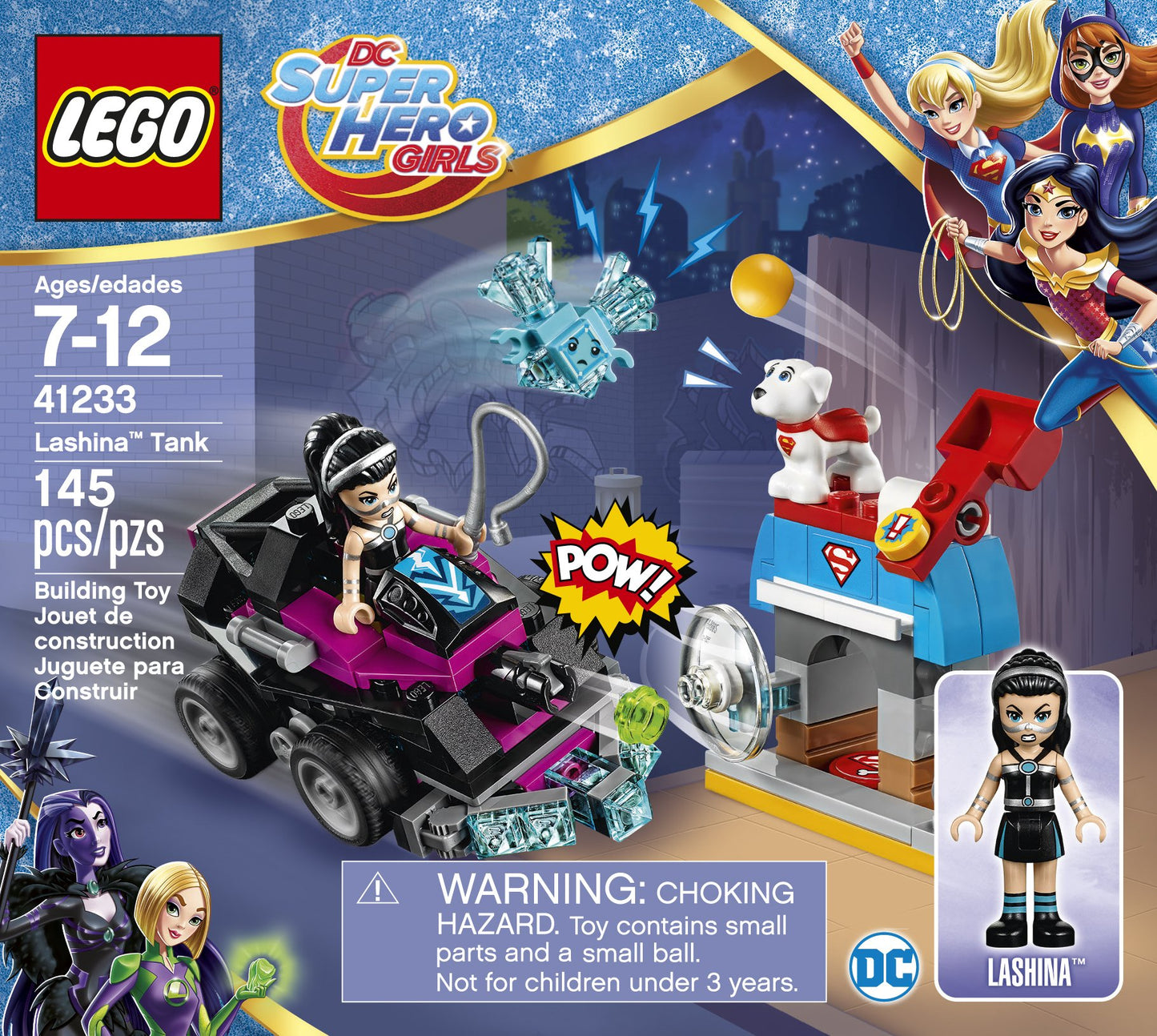 LEGO DC Super Hero Girls Lashina Tank 41233 Superhero Toy