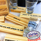 M?tty's Toy Stop Deluxe 60pc XL Wood Drunken Tower The Grab A Piece Drinking Game with Shot Glasses & Storage Bag